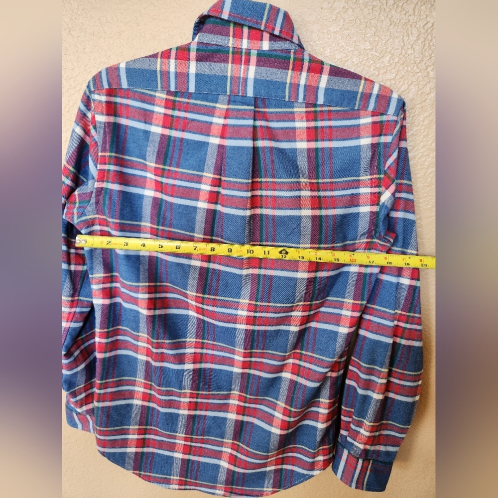 Ralph Lauren Flannel Long Sleeve Plaid Shirt size XS - Picture 8 of 9